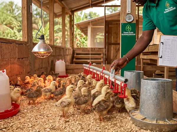 Optimiser le démarrage des poussins Goliath en climat tropical
